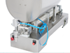 Picture of Cosmetic paste Filling Machine with mixer hopper