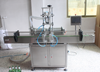 Picture of 2 heads Automatic liquid filling machine with conveyor PLC control by sea