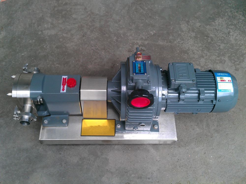 6501600L/H milk food transfer pump food grade rotary lobe pump 0.75kw