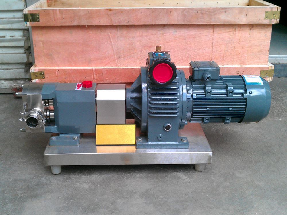 6501600L/H milk food transfer pump food grade rotary lobe pump 0.75kw