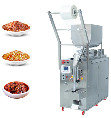 Picture of Automatic Packing Machine Sauce  Sealing Filling Packaging Machine with mixer hopper