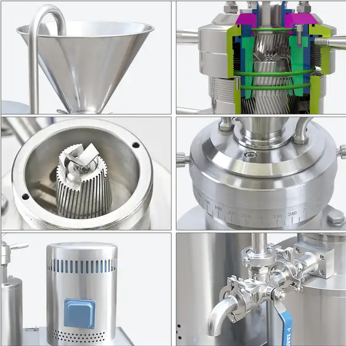 JMF-65 Stainless Steel Colloid Mill Nut Milk Making Machine 2.2kw ...